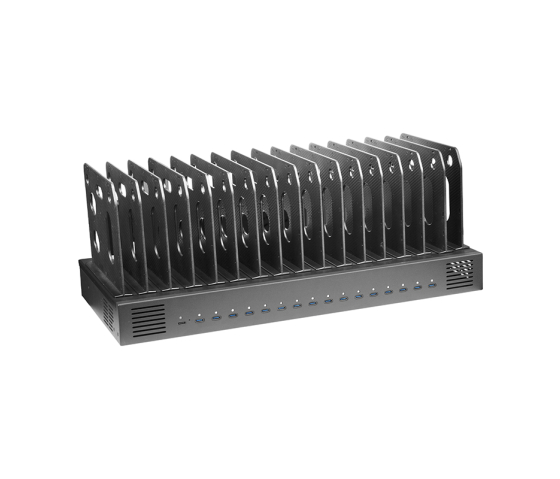 16-Port USB-C-Ladehub 1000 W mit Fächern – inklusive Smart App