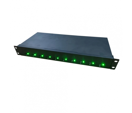 10-Port USB-C 65W 1U Rackmount Ladehub