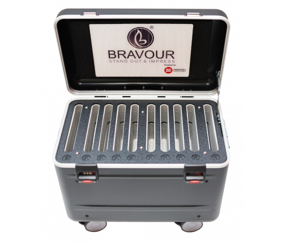 Bravour Tablet-Ladekoffer - USB-C - für 10 Tablets bis zu 11 Zoll - CC10-TAB 