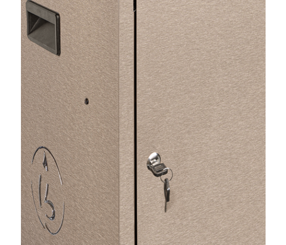 Bravour® BRVDC12 USB-C Ladeschrank für 12 mobile Geräte bis zu 17 Zoll - bronze