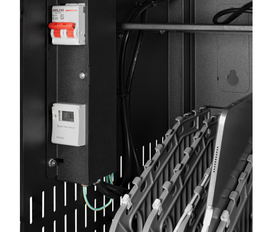 Bravour BRV12v2 Ladeschrank für 12 Tablets oder Laptops bis zu 15,6 Zoll und Timer