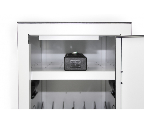 Bravour BRVD6 Ladeschrank für 6 Tablets oder Laptops bis zu 17 Zoll - Weiß