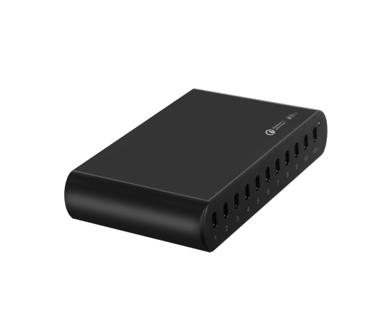 250W USB-C-Schnellladestation mit 10 Anschlüssen