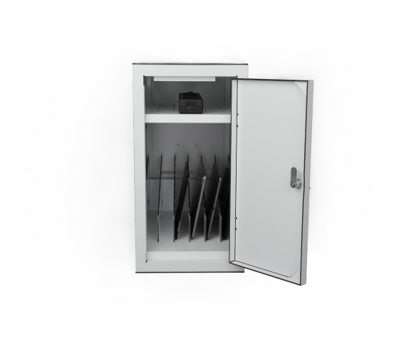 Bravour BRVD6 Ladeschrank für 6 Tablets oder Laptops bis zu 17 Zoll - Weiß