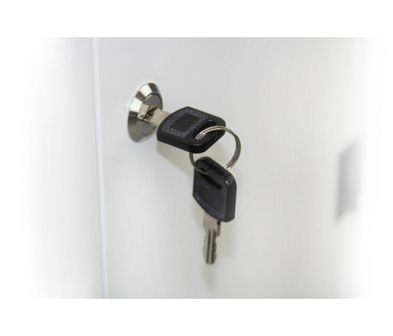 Bravour BRVD6 Ladeschrank für 6 Tablets oder Laptops bis zu 17 Zoll - Weiß