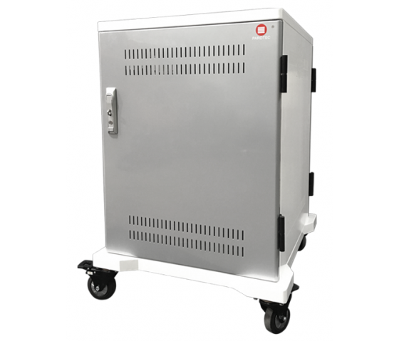 P-Tec T16V Ladewagen für 16 Tablets oder Laptops bis zu 16 Zoll – Aufladen über Steckdosen