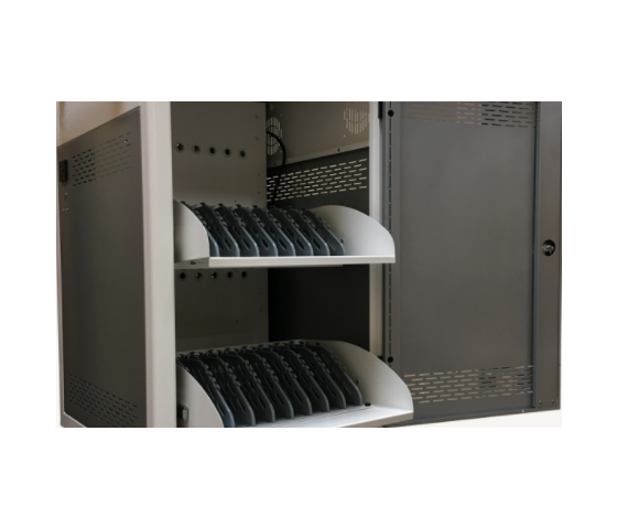 P-Tec T16V Ladewagen für 16 Tablets oder Laptops bis zu 16 Zoll – Aufladen über Steckdosen