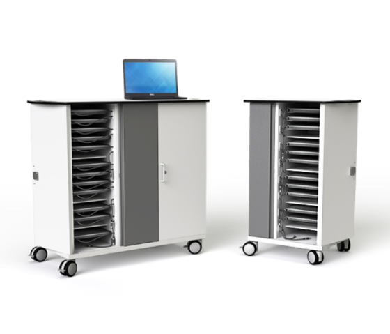 Zioxi USB-C Ladewagen für 32 Chromebooks und mobile Geräte bis 14 Zoll - RFID-Verschluss