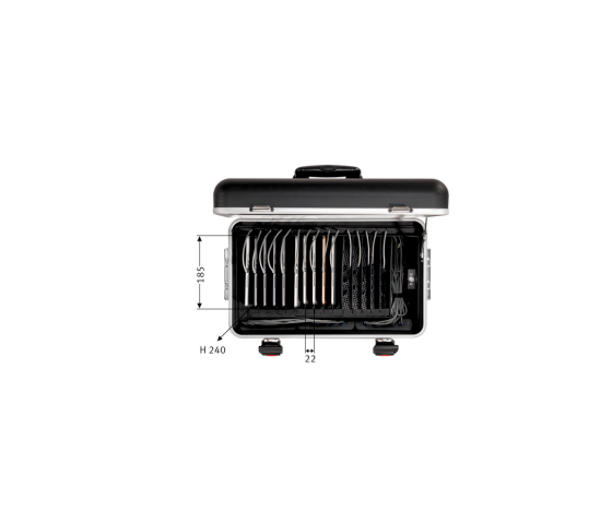 Tablet-Ladekoffer Parat TC15 MicroCase TwinCharge USB-C für 15 Tablets bis zu 11 Zoll - mit LED-Ladekabeln