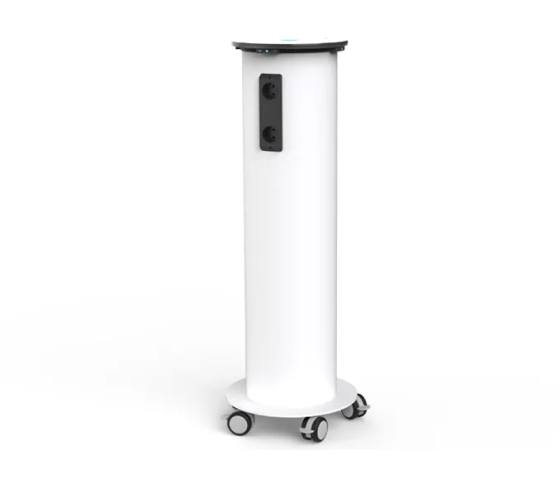 Zioxi PowerHub Tower mit Kabel – 4 Steckdosen / 4 USB-A- und USB-C-Anschlüsse