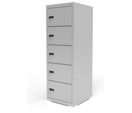 Schließfachschrank Bravour BR5 mit 5 großen abschließbaren Fächern