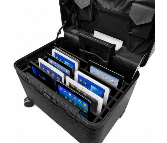 Bravour® BRVK10-TK Transport- und Aufbewahrungskoffer für 10 Tablets und iPads bis zu 13 Zoll