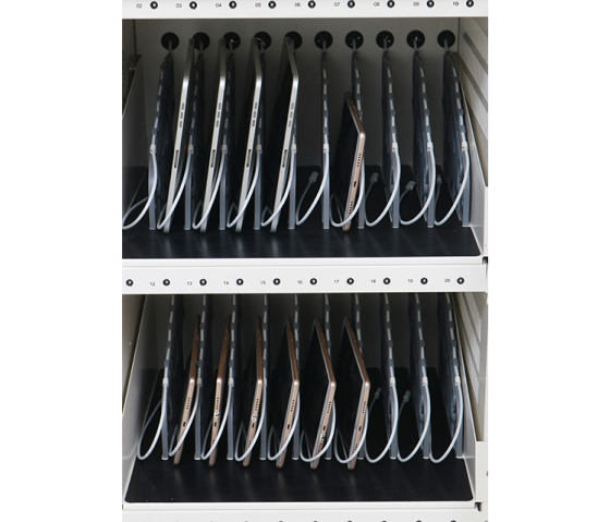 BRVC30 USB-C-Ladewagen für 30 mobile Geräte bis zu 16 Zoll - weiß