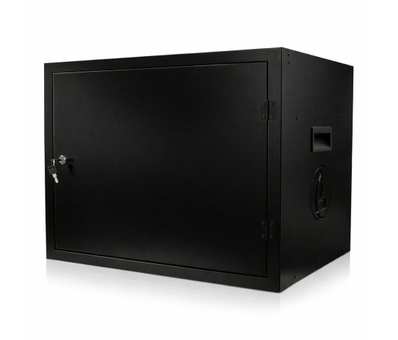 Bravour BRVD16 Ladeschrank für 16 mobile Geräte bis zu 17 Zoll - Schwarz - Steckdose