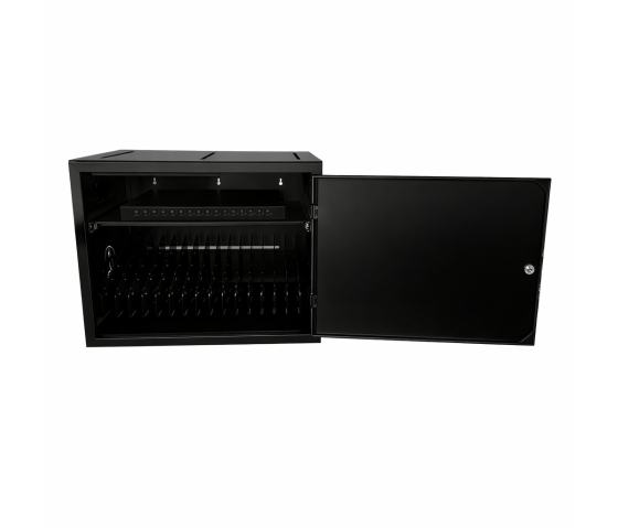 BRVDC16 USB-C Ladeschrank für 16 mobile Geräte bis zu 17 Zoll - schwarz