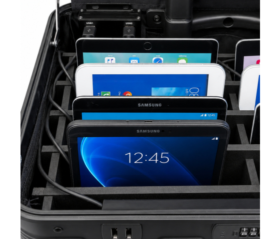 Bravour® BRVK10 Lade & Sync Koffer für 10 iPads und Tablets bis zu 13 Zoll – ohne Kabel