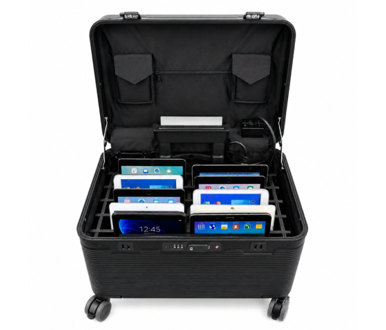 Bravour® BRVK10 Lade & Sync Koffer für 10 iPads und Tablets bis zu 13 Zoll – ohne Kabel