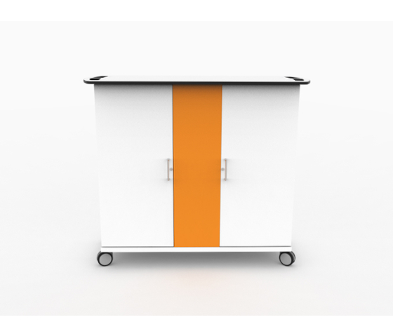 USB-C Ladewagen für 32 iPads in großen Schutzhüllen - Zioxi CHRGTUC-KC-32-K - Tastensperre