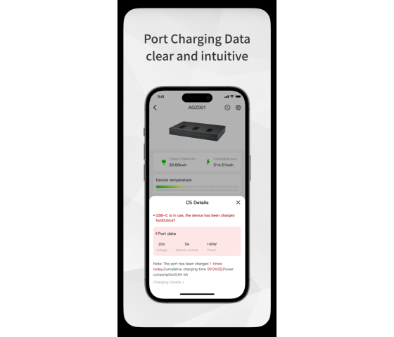 1000-W-USB-C-Ladeschrank für 16 Laptops und Tablets – mit Smart App – Zahlenschloss