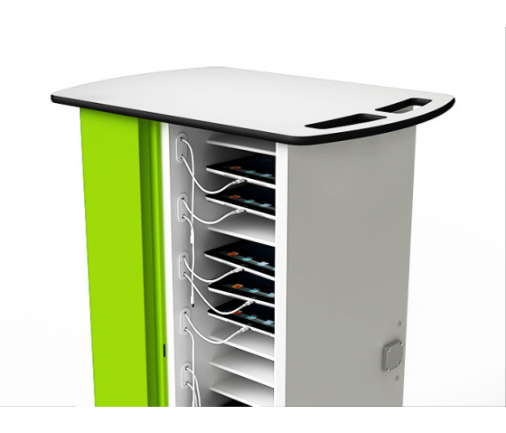 Zioxi Ladewagen für 20 iPads, digitales Codeschloss