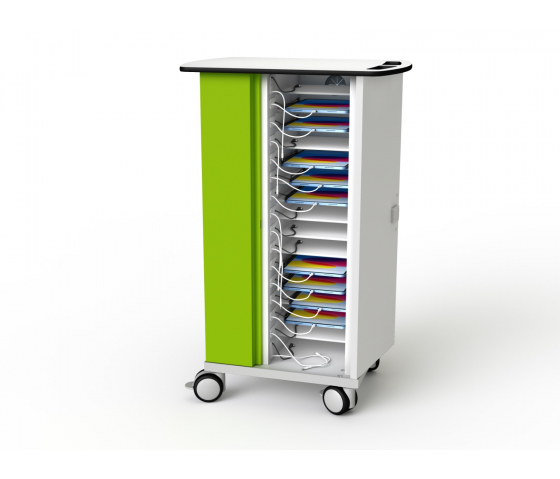 Zioxi Ladestation für 16 iPads bis zu 10,9 Zoll und iPad Stifte - Tastensperre - CHRGT-PT-16-K