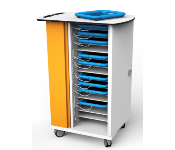 USB-C-Ladestation für 15 iPads in großen Schutzhüllen – Zioxi CHRGTUC-GC-15-K – mit Schlüsselschloss