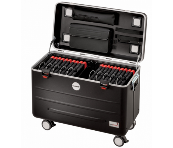 Parat Tablet-Ladekoffer TC20 Educover/Kidscover TwinCharge für 20 Tablets bis 12 Zoll in Schwarz - USB-C und USB-A