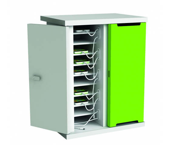 Zioxi Ladeschrank lädt nur 10 Geräte Smartphone, iPod Codeschloss