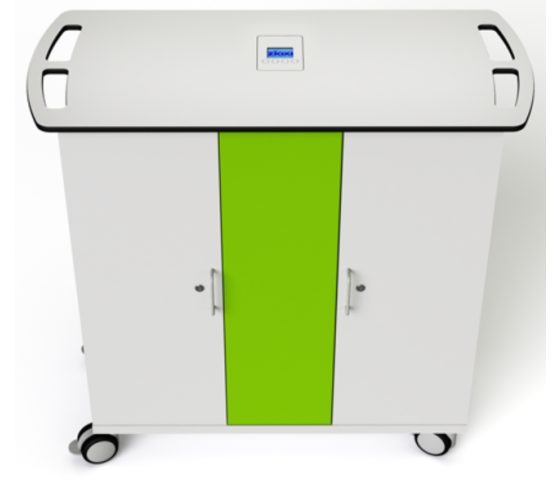 Tablet-USB onView Ladewagen Zioxi für 32 Tablets bis zu 10 Zoll - Zylinderschloss