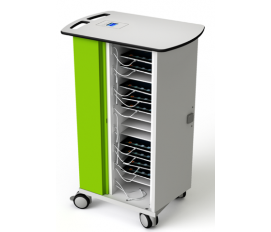 Zioxi onView Ladewagen für 20 Tablets bis zu 10 Zoll - Zylinderschloss