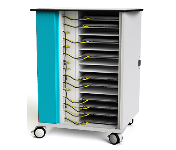 Laptop-Ethernet-Ladewagen Zioxi NETT-LS-16-C für 16 Laptops bis zu 15,6 Zoll - digitales Codeschloss