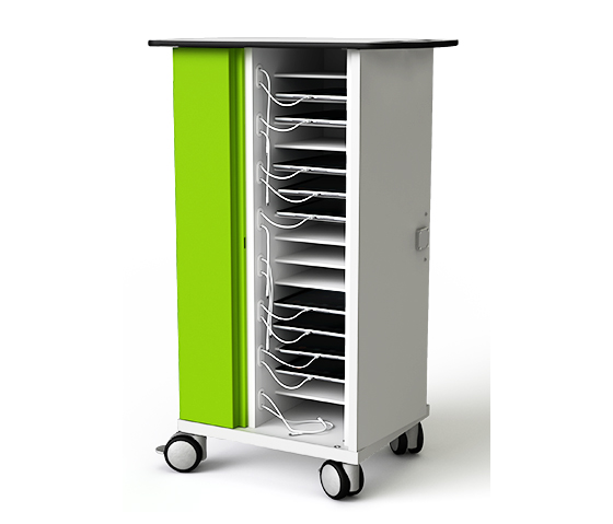 Zioxi Ladewagen zum Aufladen von 16 Mikrosoft Surface Go Tablets mit Schloss