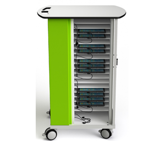 Tablet USB-C Ladewagen Zioxi CHRGTUC-TB-16-C für 16 Tablets bis zu 10,5 Zoll - digitales Codeschloss