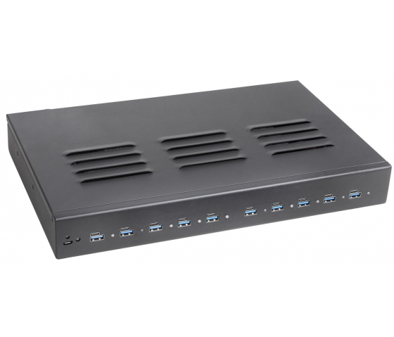 Dual Charge USB-A/USB-C 1000W-Ladehub mit 10 Anschlüssen - schwarz