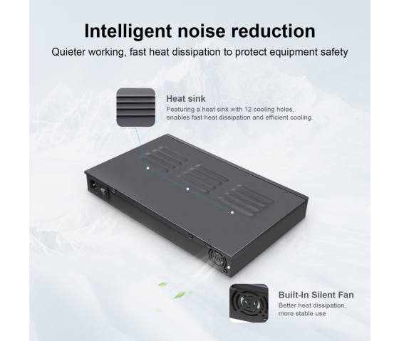 Dual Charge USB-A/USB-C 1000W-Ladehub mit 10 Anschlüssen - schwarz