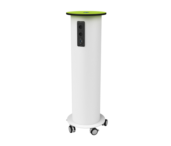 Zioxi PowerHub Tower mit Kabel – 4 Steckdosen / 4 USB-A- und USB-C-Anschlüsse