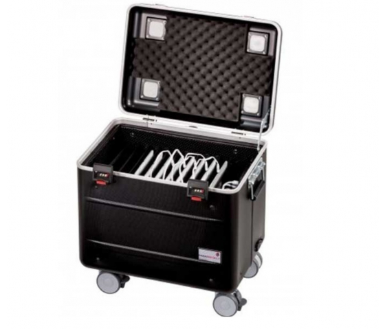 Parat Paraprojekt iPad Ladekoffer i10 charge & sync Koffer für 10 iPads bis 11 Zoll inklusive Lightning / LED Kabel, mit Fächereinteilung