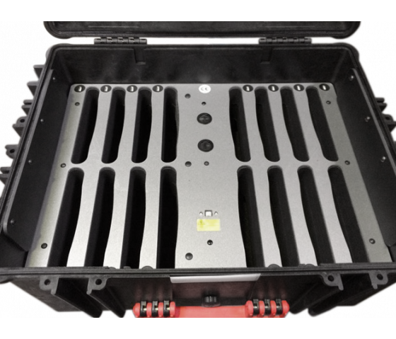 Parotec-IT iNsync C81 Speicher-, Lade und Transportkoffer für bis zu 16 iPads oder 9-11 Zoll-Tablets