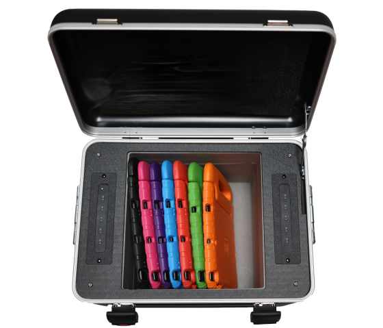 USB-C-Ladekoffer DCC10-EV für 10 Tablets mit Schutzhüllen bis zu 11 Zoll