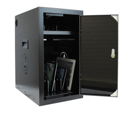 Bravour BRVD6 Ladeschrank für 6 Tablets oder Laptops bis zu 17 Zoll - Schwarz