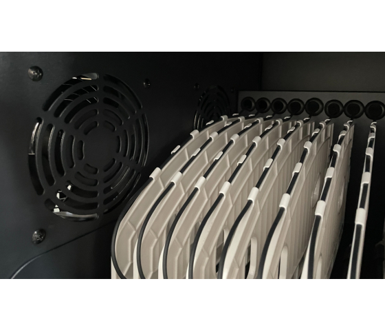 BRVC50 USB-C-Ladewagen COMPACT inklusive Ladekabel für 50 Tablets bis 13 Zoll - schwarz