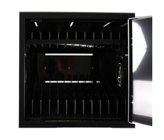 Bravour BRVD12 Ladeschrank für 12 Tablets oder Laptops bis 17 Zoll - Schwarz