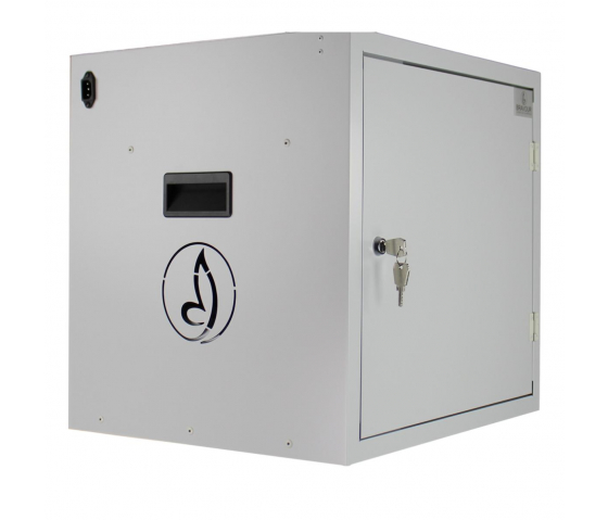 Bravour BRVDC12 Ladeschrank für 12 Tablets oder Laptops bis 17 Zoll - Weiß - USB-C