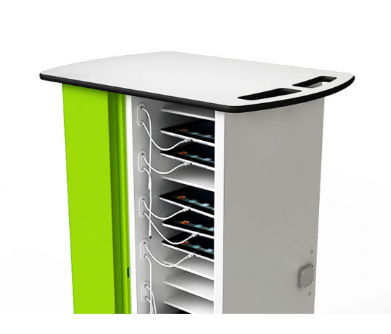 Tablet USB Ladewagen Zioxi für 16 Tablets, Digitale Codeschlösser