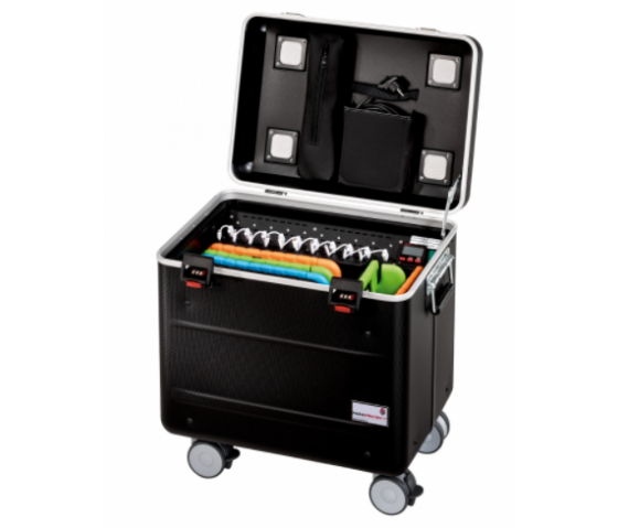 Parat Paraproject i10S trolley case mit 10 Fächern charge&sync schwarz