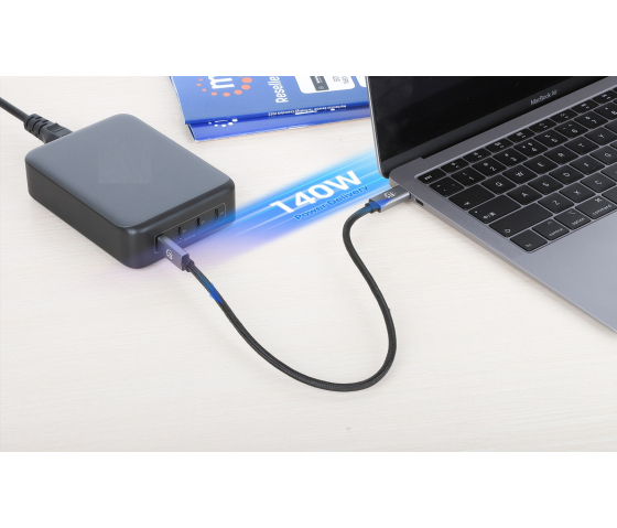 4-Port GaN USB-C Power Delivery Ladestation - 240 W / PD 3.1