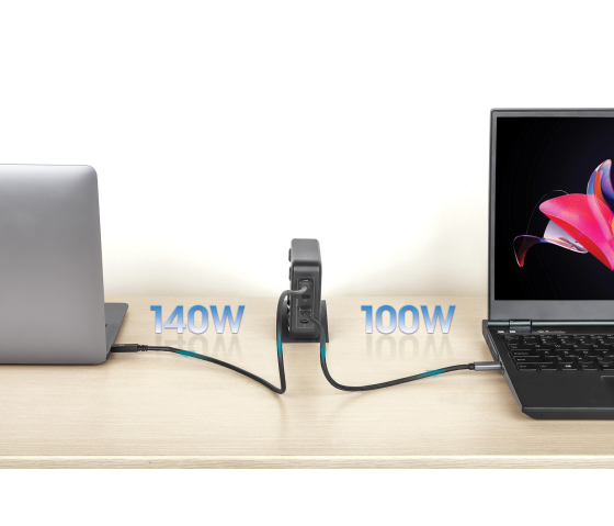 4-Port GaN USB-C Power Delivery Ladestation - 240 W / PD 3.1