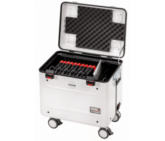 Paraproject Parat Tablet-Ladekoffer TC10 Educover/Kidscover TwinCharge für 10 Tablets von 7 bis 10,5 Zoll in Schwarz oder Weiß