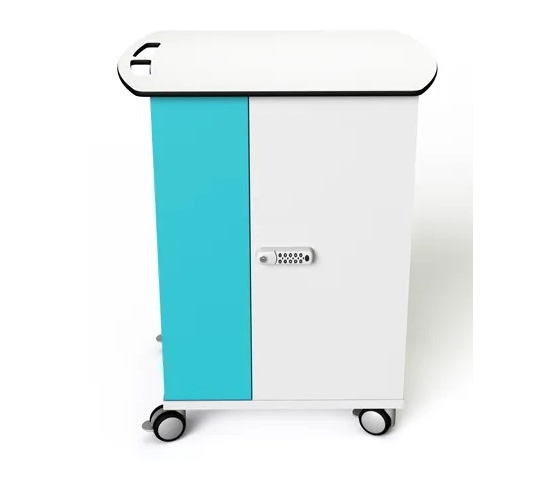 USB-C Netzwerk-Ladewagen für 16 Laptops bis 16 Zoll inklusive USB-C Kabel - digitales Codeschloss