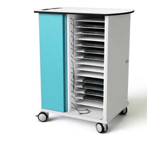 Zioxi onView Netwerk Ladewagen für 16 Laptops - inkl. USB-C-Kabeln - RFID-Steckplatz
